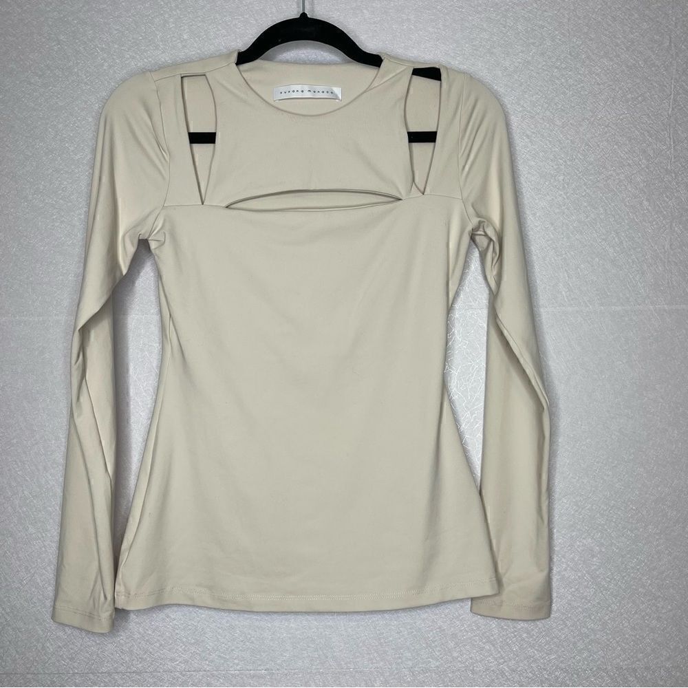 𝅺SUSANA Monaco Cut Out Long Sleeve Top S